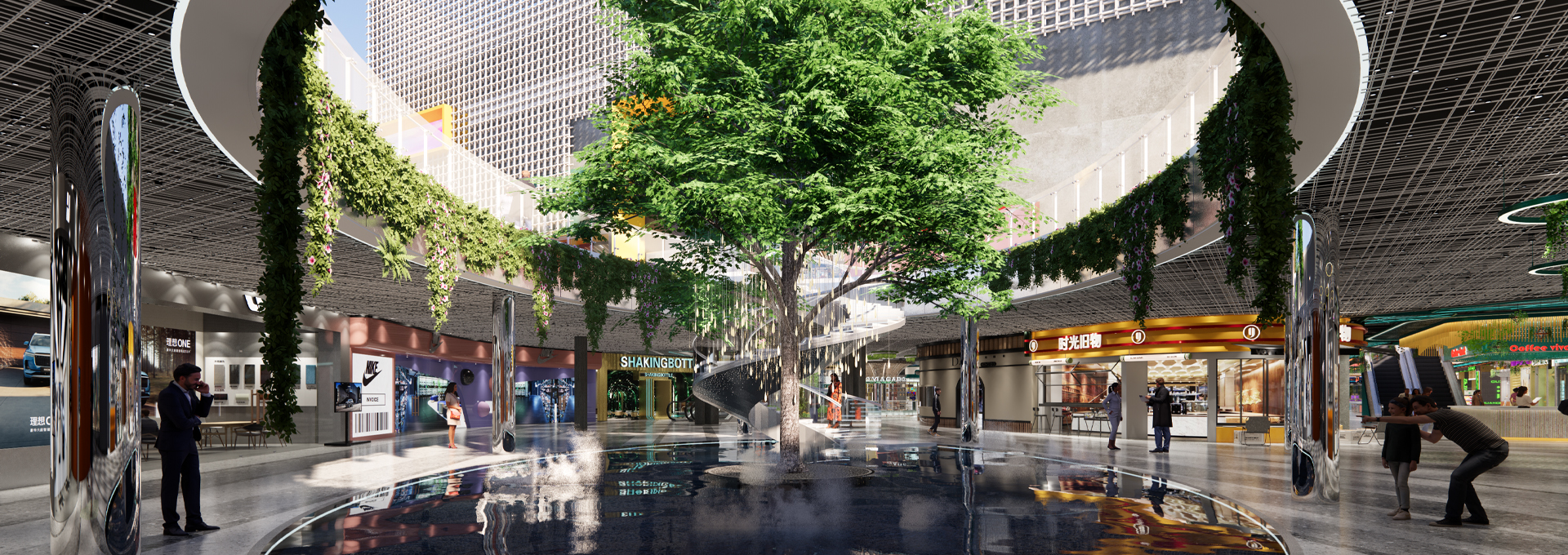 盘活闲置的商场公区，也许只需要“一棵树”